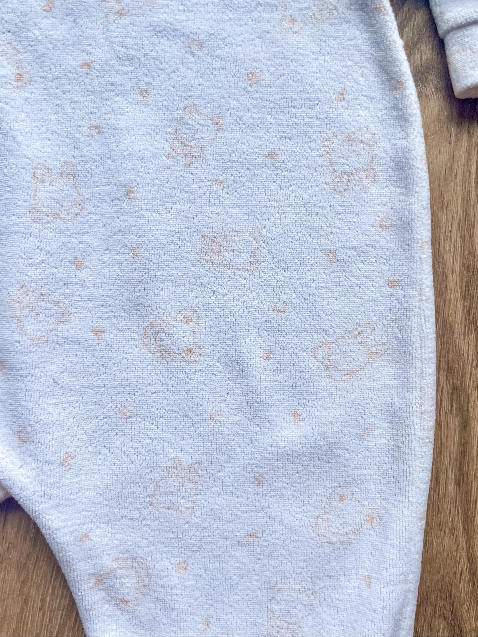 Baby girl velvet pajama set size 6 months – photo 9